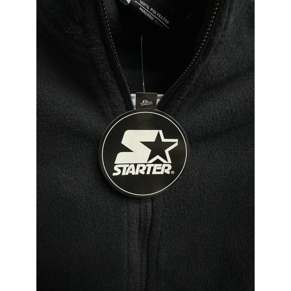 NWT Starter Black Micro Fleece Zip‎ Jacket / Kids Size XS